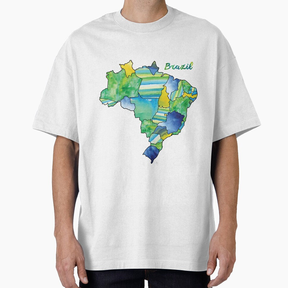 Watercolor Countries - Brazil by Erin McIntosh