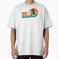 Vintage Tennis Sunset Silhouette | Retro Tennis Player | Tennis Lover Gift Design by Rush2Buy