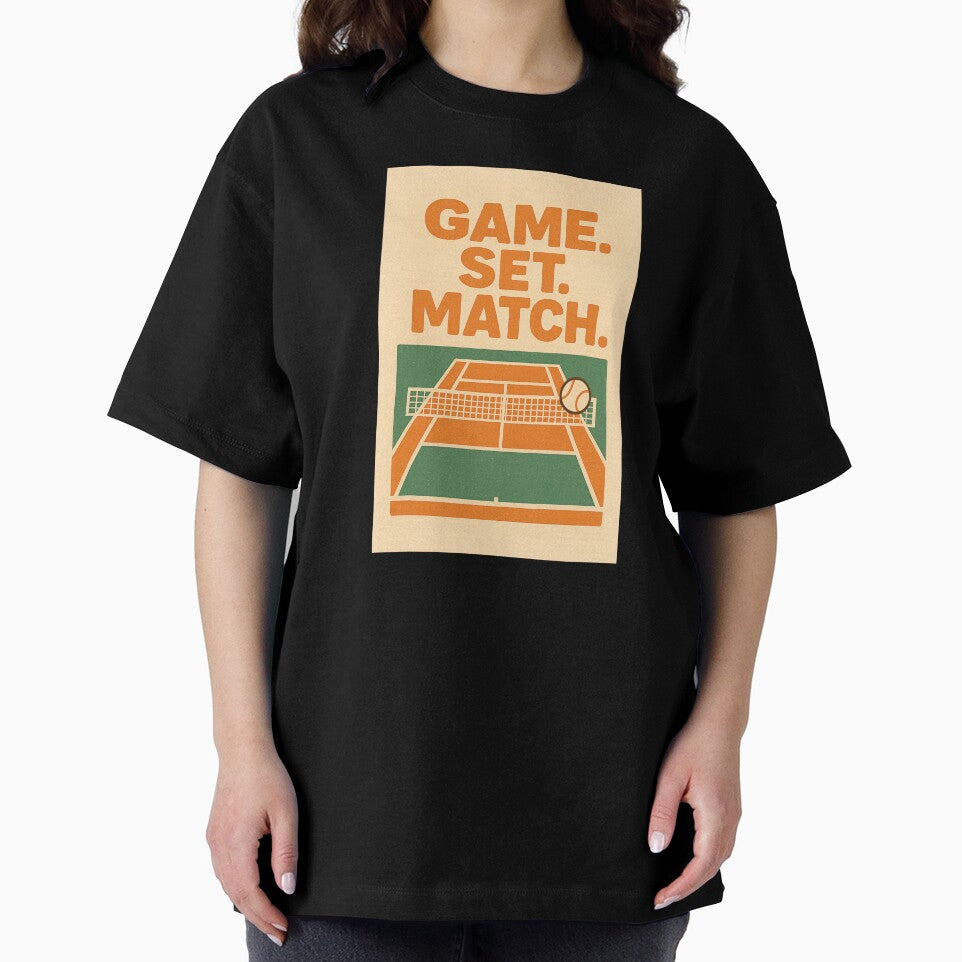 Game Set Match – Retro Vintage Tennis Court Design by NovaMoodCo