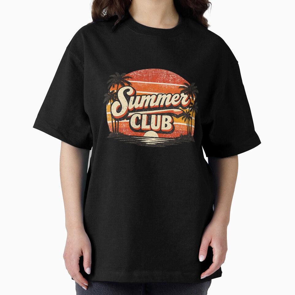 Summer Club Retro Sunset Beach by ubeyeart