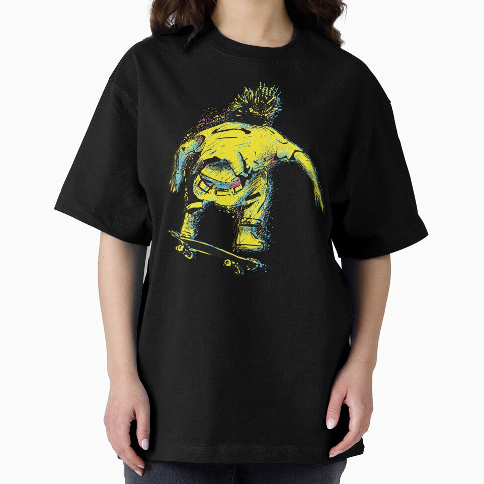 Skater Boy in motion. Grunge Style Design. by kazimido