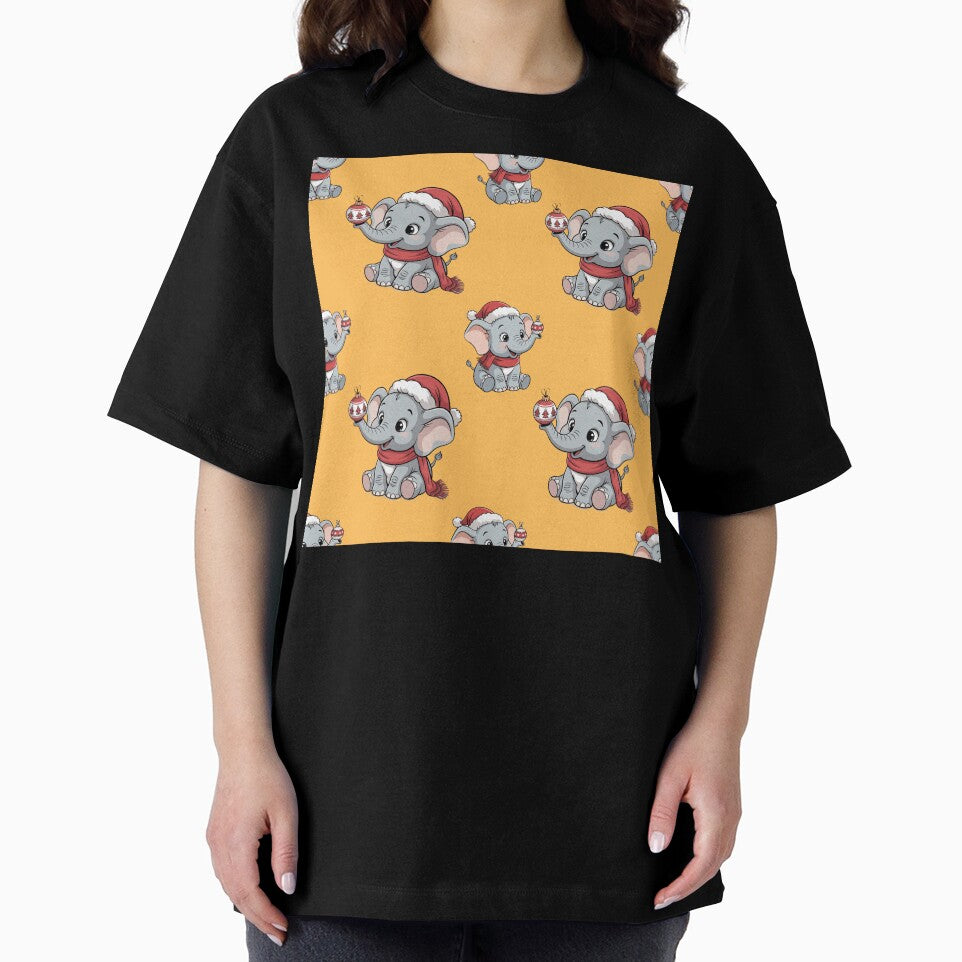 Holiday Elephant with Ornament Seamless Design by Grang Art Artistic Designs