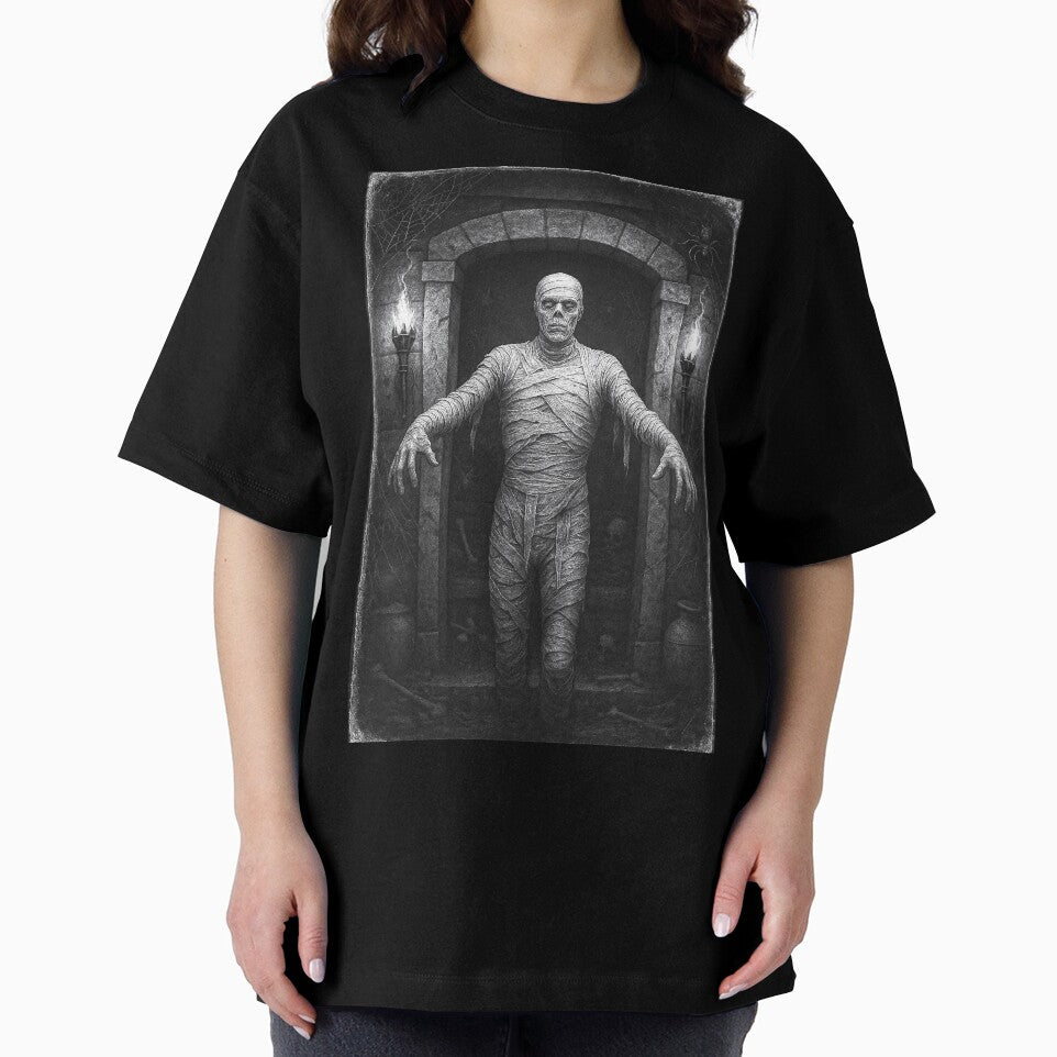 Vintage Mummy – Vintage Halloween Tomb Photo Print by Absurd Cult Co.