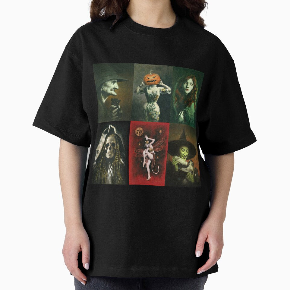 Halloween Characters Square Design by mictomart