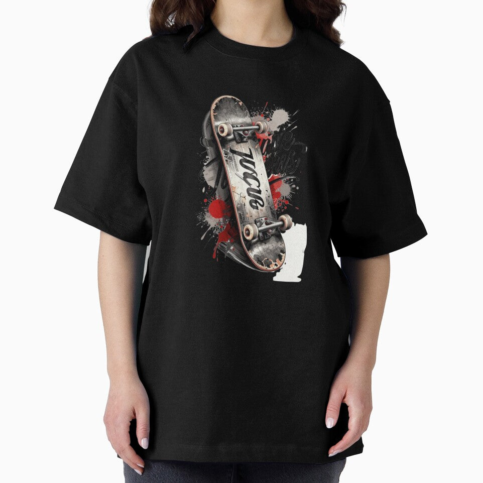 Urban Skateboard Ink Splash - Streetwear Graffiti Art by gokhanuzen