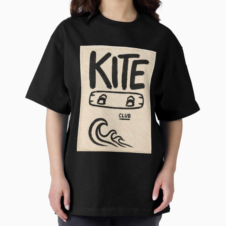 Kite Club Minimalist Coastal Surf Poster by Islabonita.