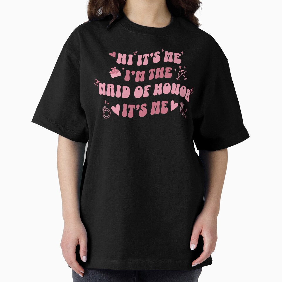 Retro Vintage Bubbly Hi It's Me I'm The Maid of Honor by franzandsabina