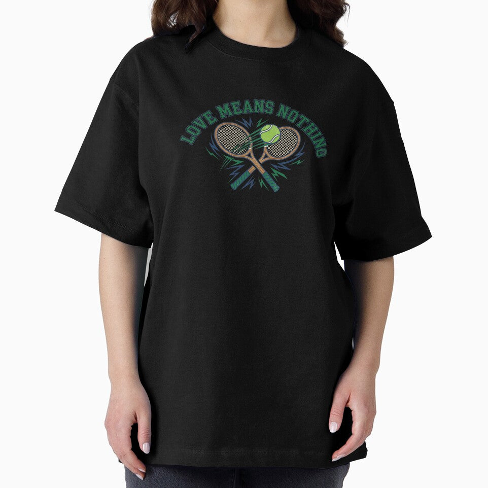 Love Means Nothing Retro 80s Country Club Tennis Racket by Sunday Social Club