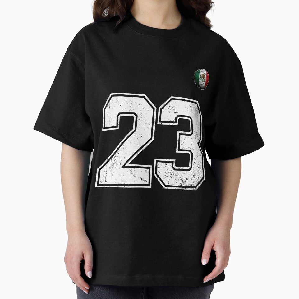 Number 23 Mexico Flag Football Fan by BernoNickel