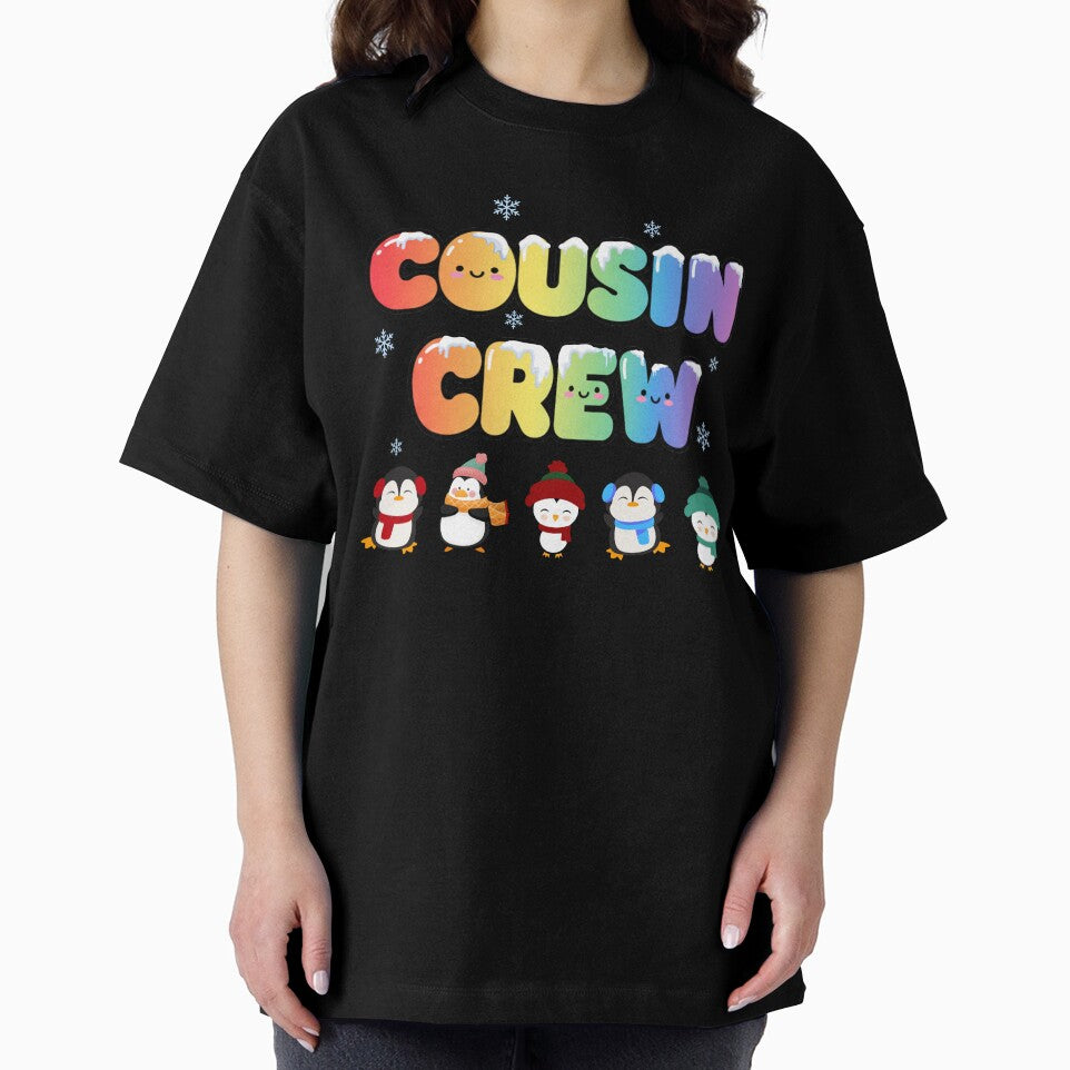 Cousin Crew Christmas Penguins T-Shirt – Cute Penguin & Snowflake Matching Tee by Happy'CLICK'