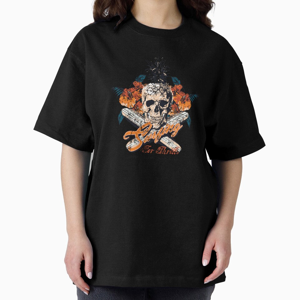 Surfing Skull – Vintage Surf Club Graphic Design by StudioGlouna