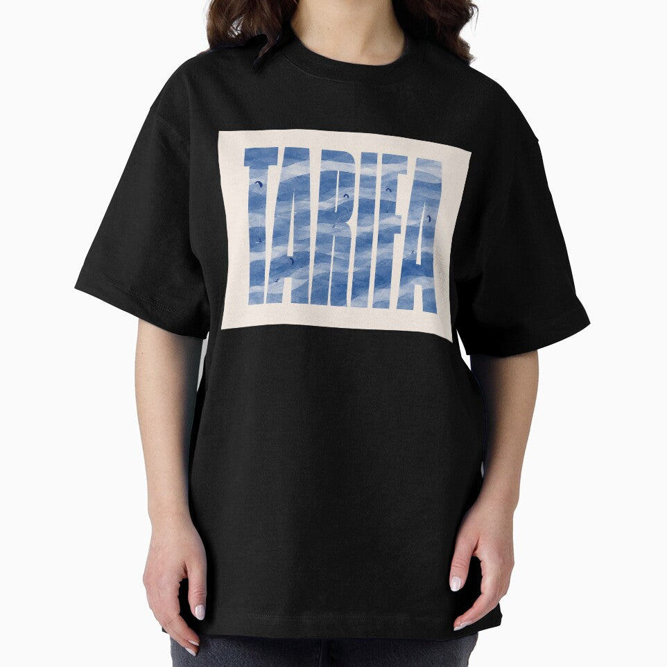 Tarifa Typography Coastal Beach Art Print by Islabonita.