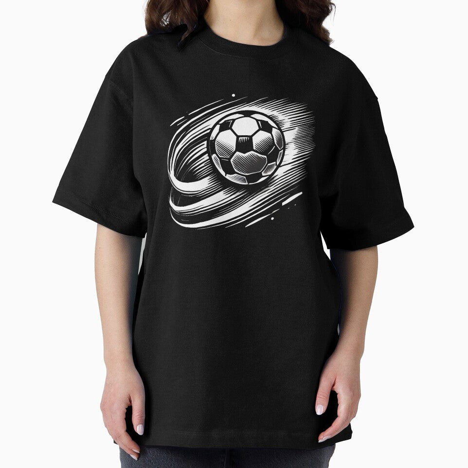 Energetic Soccer Ball in Motion with Bold Lines by Eiadlight