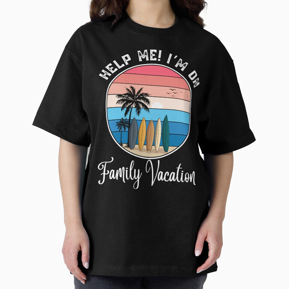 Help Me! I'm on Family Vacation Vintage Summer Beach Trip by thebest-2studio