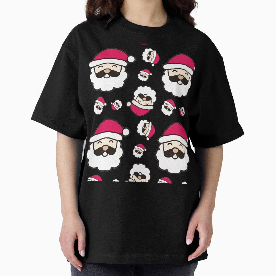 Cute Kawaii Santa Seamless Christmas Pattern. by Teenidesign