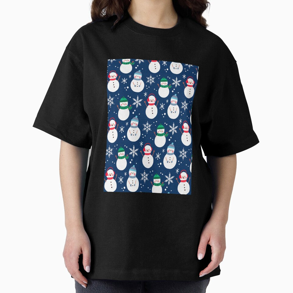 Christmas Snowmen Pattern by Fine Art California