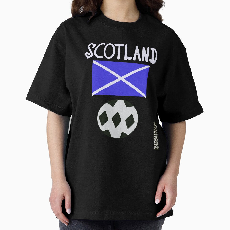Despacito® Scotland Flag Black White Ball Design Text by DespacitoBrand