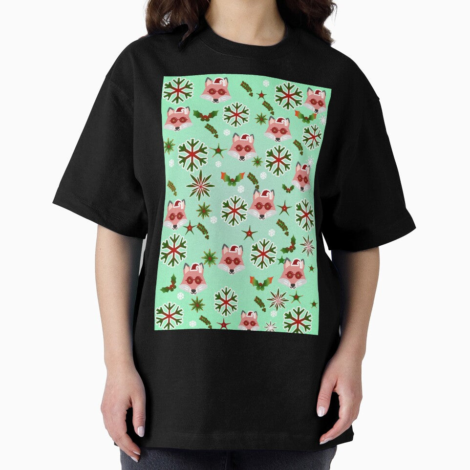 Cute Christmas Fox Pattern – Festive Holiday Animal Design by HopeAndHustle