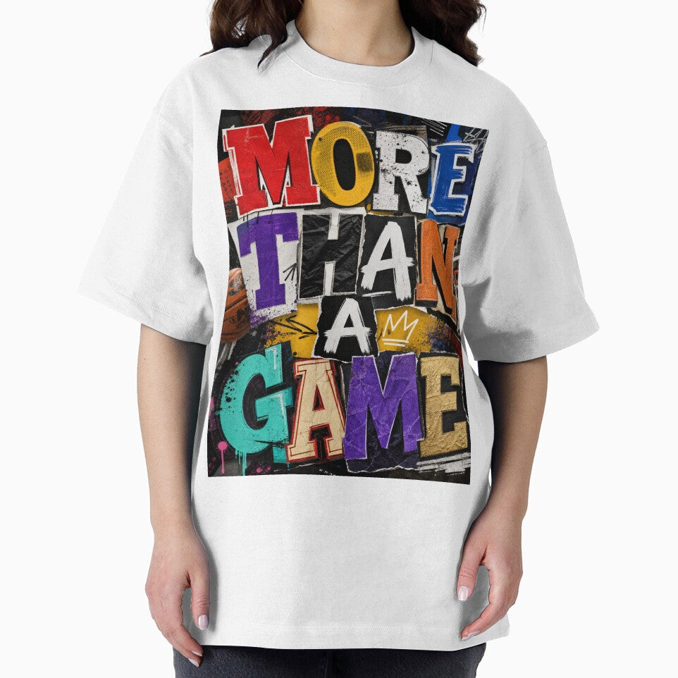 More Than A Game Typography, Colorful Letter Collage Design by Jandedan