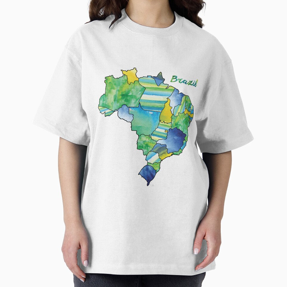 Watercolor Countries - Brazil by Erin McIntosh