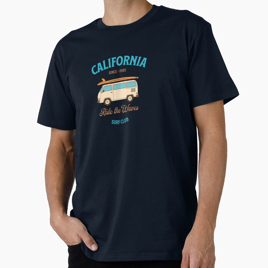 California Surf Club Shirt Vintage Style – Ride the Waves Retro Beach Tee by LuckyCoast
