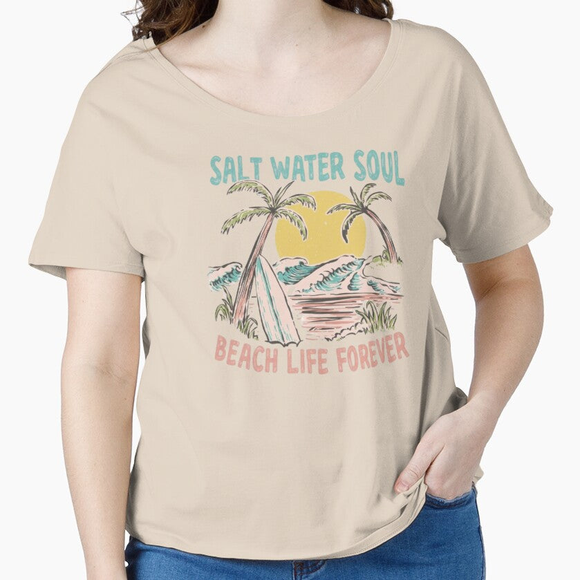 Vintage Salt Water Soul Beach by LuloCreative