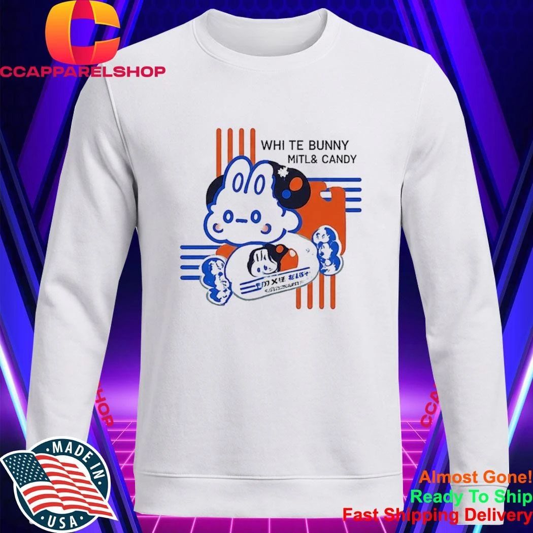 Damien Haas White Bunny Milk Candy Shirt