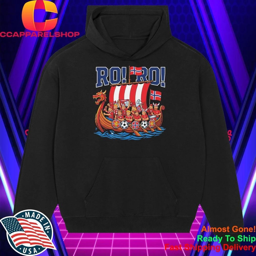 RO RO Norway Viking Ship Soccer Shirt