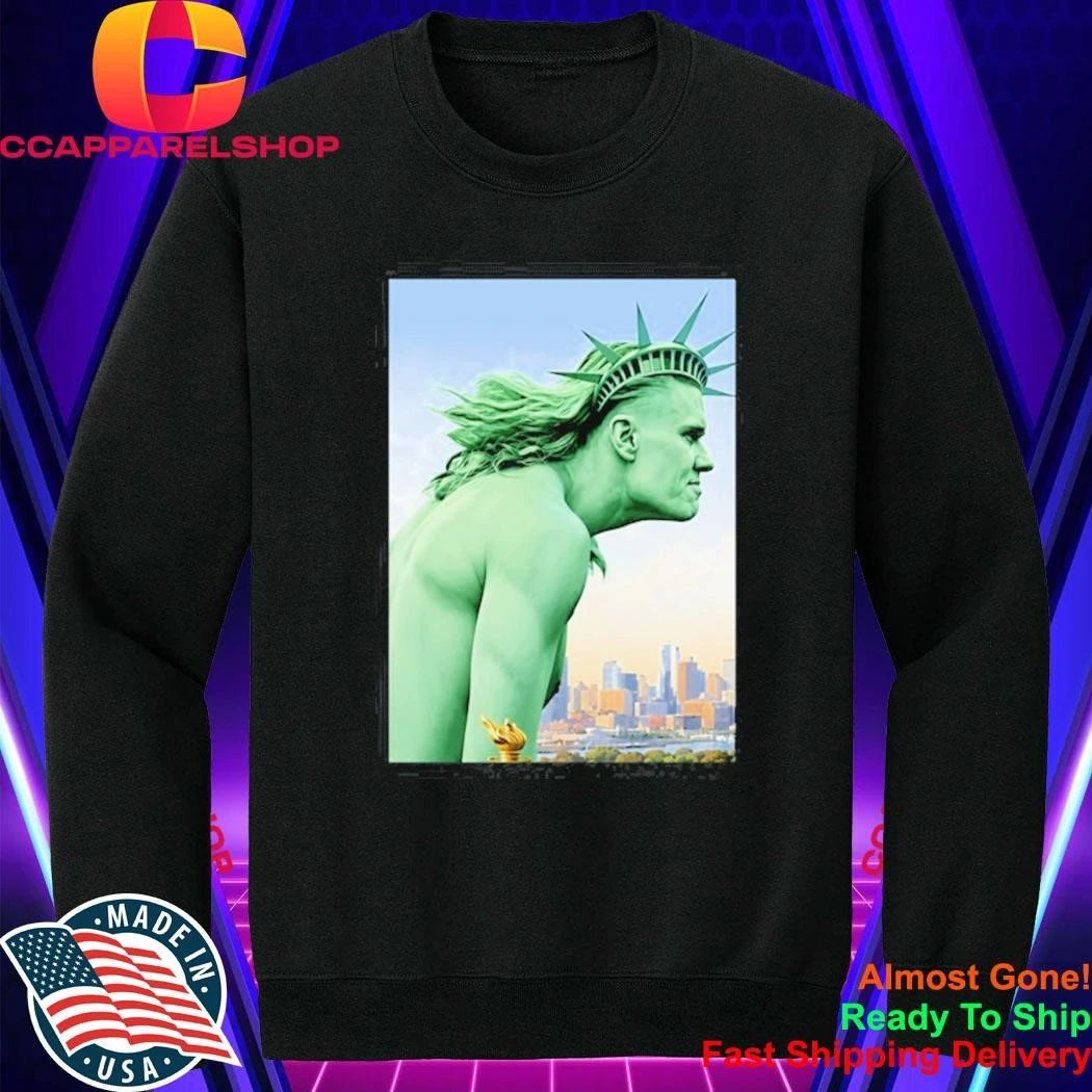Erling Haaland Manchester City Statue of Liberty Liberty Enlightening the World meme Shirt