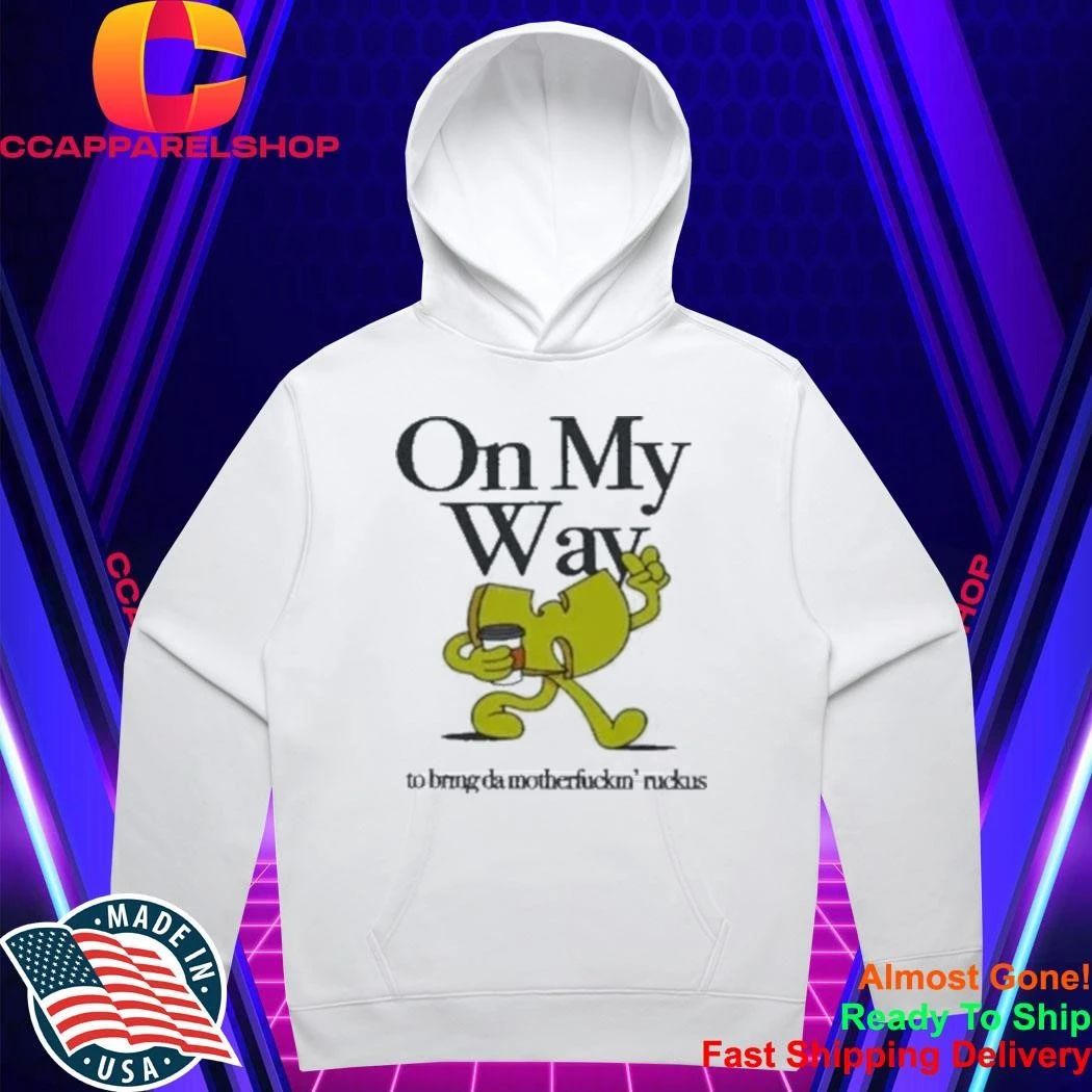 Wu Tang Clan On My Way To Bring Da Motherfuckin Ruckus Hip Hop Cartoon Graphic Shirt