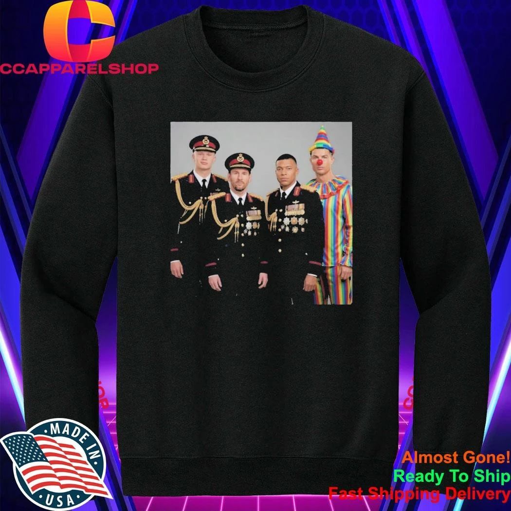 Dictator Meme Haaland Messi Mbappe Ronaldo Clown Shirt