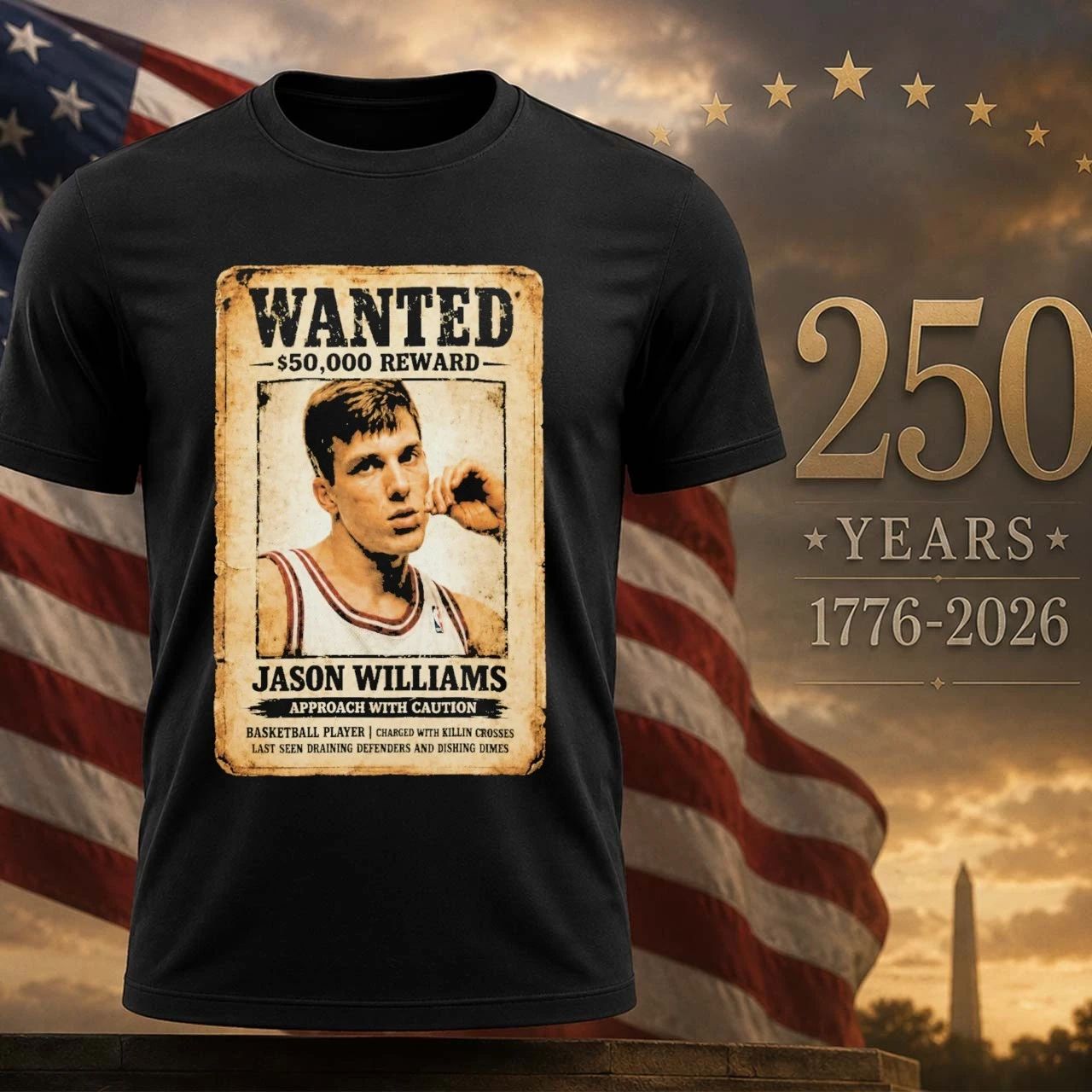 Jason Williams Wanted 50000 Reward Shirt