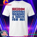 School Civics Freedom Democracy Tolerance Justice Theme Shirt
