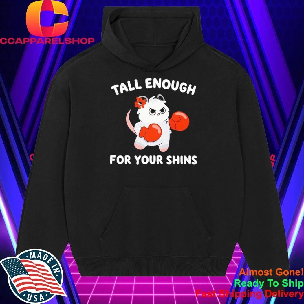 Tall Enough for Your Shins Funny Boxing Cat Shirt