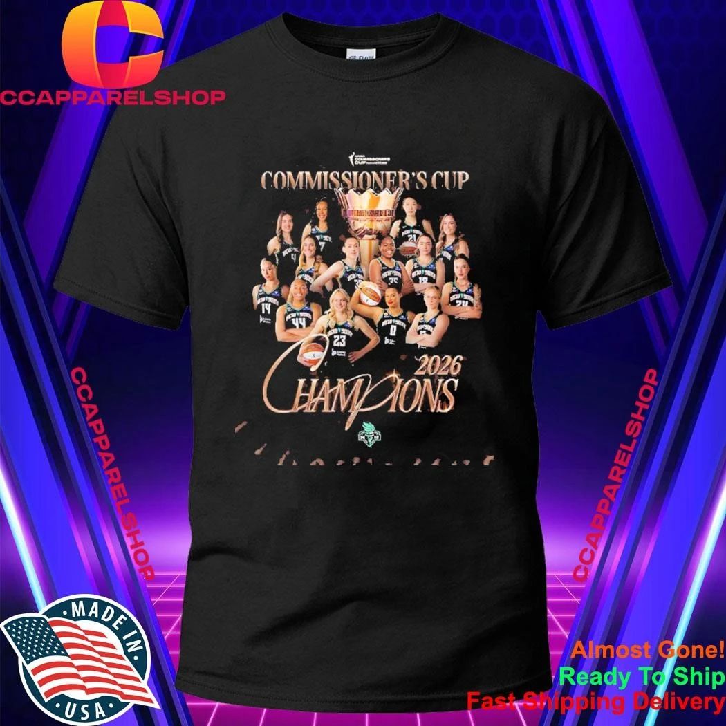 New York Liberty Historic Run To The 2026 WNBA Commissioner’s Cup Champions Celebratory Memorabilia Shirt