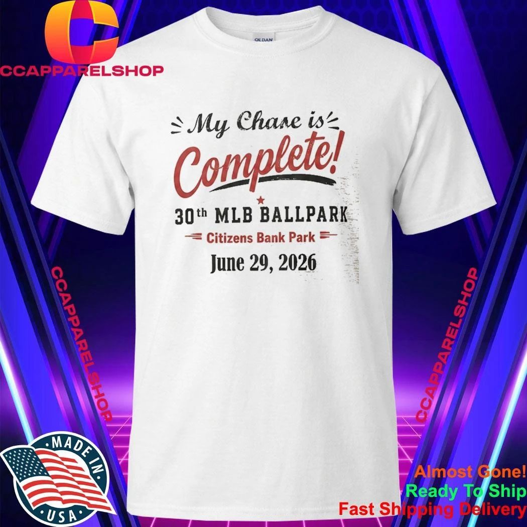Brandon Vickrey My Chase Is Complete 30th Ballpark Shirt