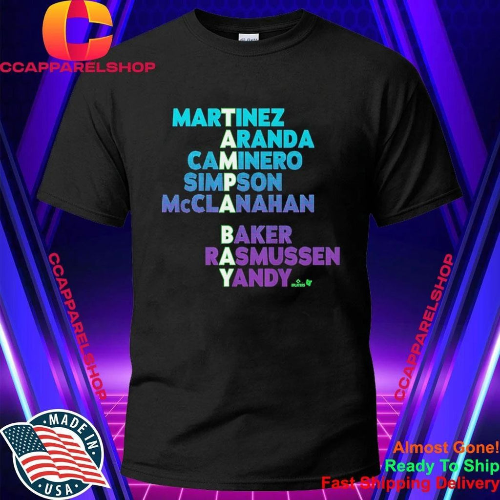 Tampa Bay Baseball Martinez Aranda Caminero Simpson Mcclanahan Names 2026