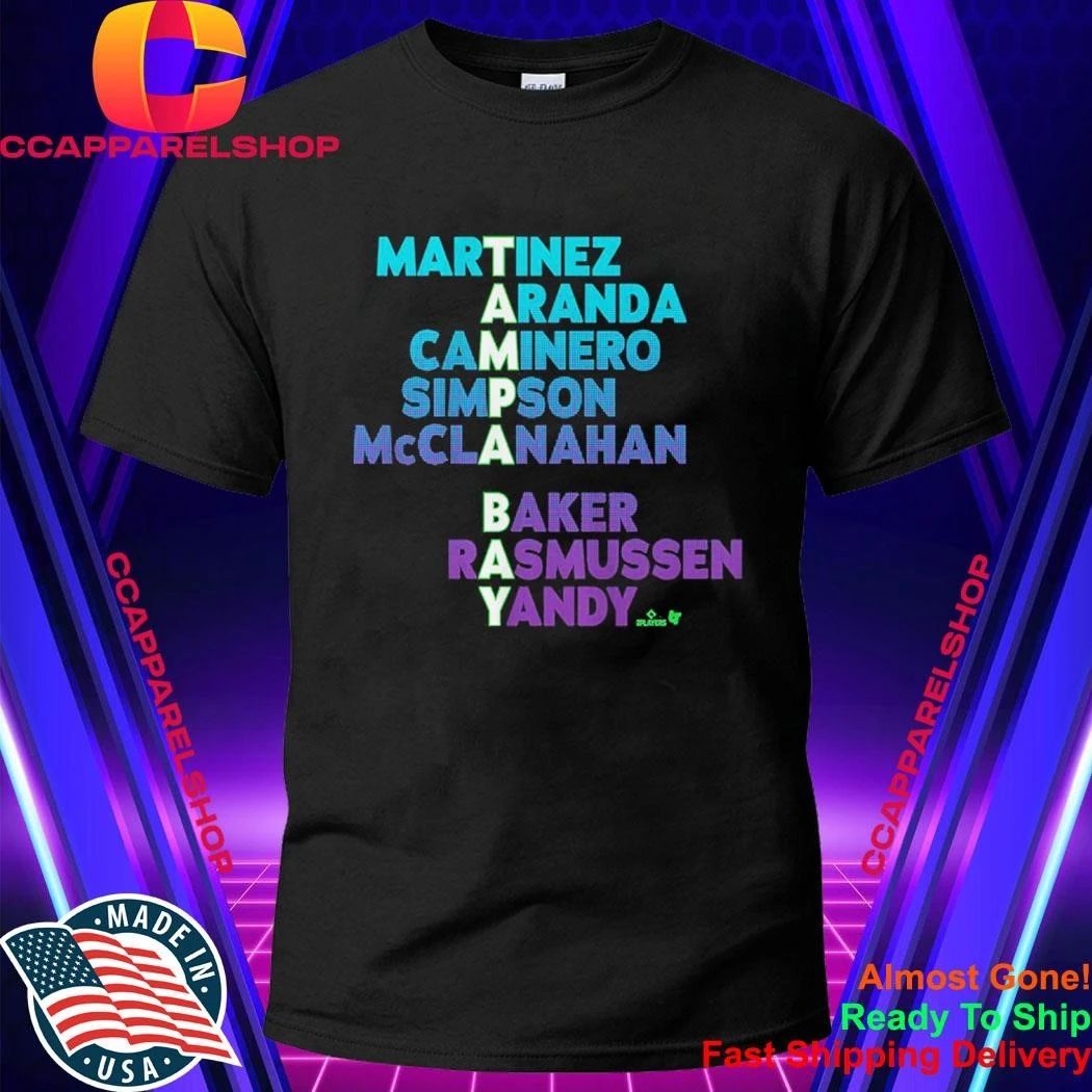 Tampa Bay Baseball Martinez Aranda Caminero Simpson Mcclanahan Names 2026