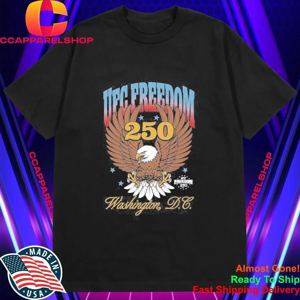 Freedom 250 Washington DC Distressed Eagle Patriotic Shirt