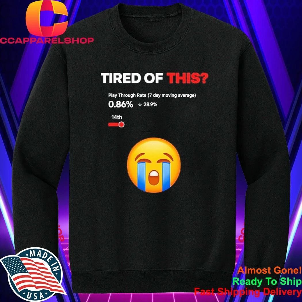 Tired of This Play Through Rate 0.86% Shirt