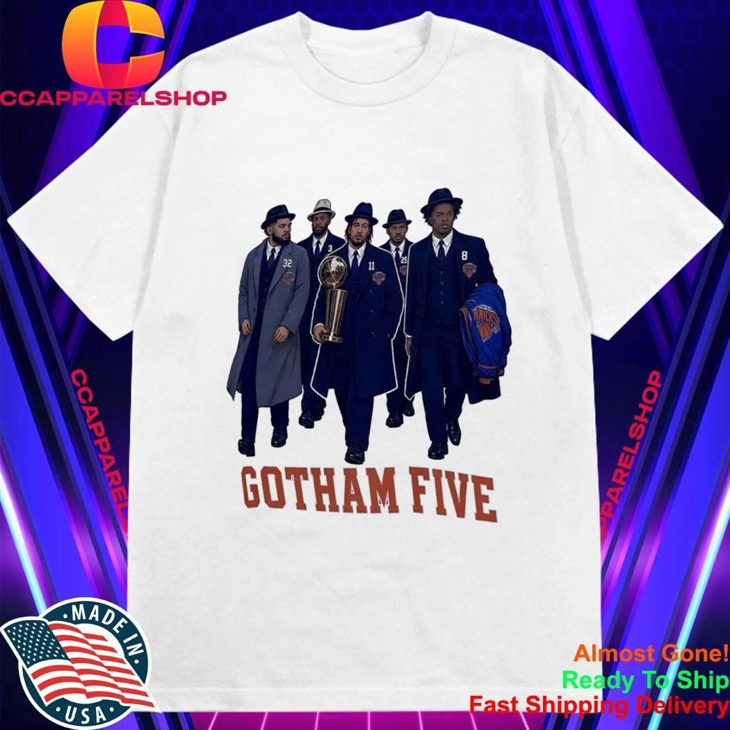 Gotham Five Knicks 2026 Nba Champions Lineup Shirt