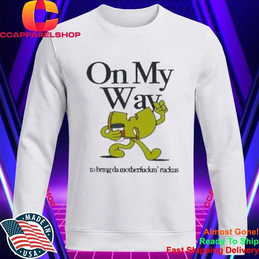 Wu Tang Clan On My Way To Bring Da Motherfuckin Ruckus Hip Hop Cartoon Graphic Shirt